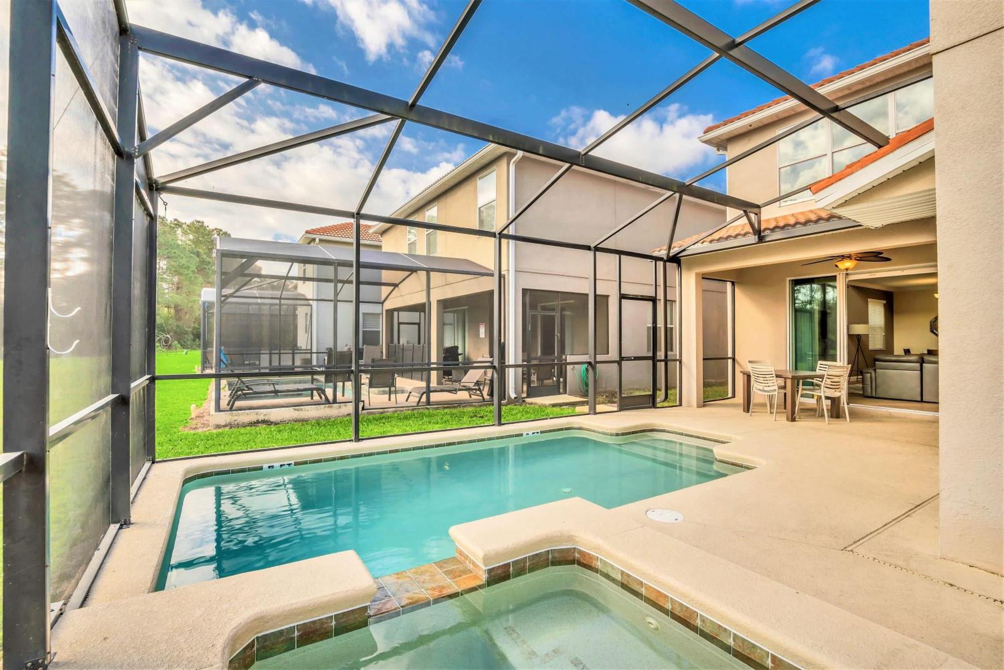 Near Disney - 5Br Home- Games Pool Hot Tub & Bbq Kissimmee Ngoại thất bức ảnh