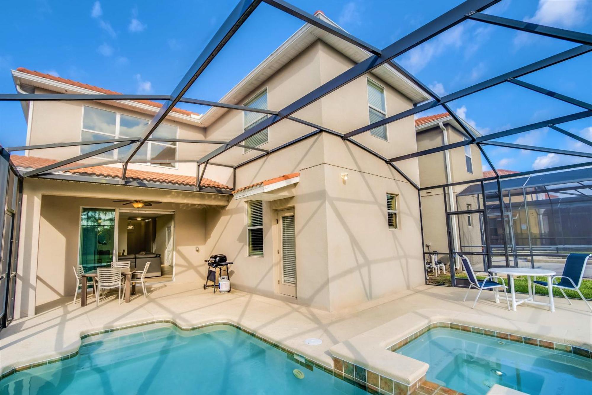 Near Disney - 5Br Home- Games Pool Hot Tub & Bbq Kissimmee Ngoại thất bức ảnh